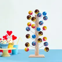 Support Pour Cake Pop, Donuts, Cupcakes, 61 Trous, En Acrylique, Support Rond Pour Table À Dessert, Cupcakes, Sucettes, Mariages, Fêtes Prénatales, 