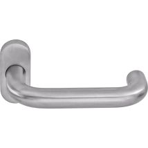 Ogro - Drückerlochteil Premium 8100/6620 - Mit Rosette, Edelstahl Matt