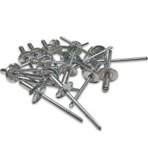 Sacto - 250 Rivetti In Acciaio A Larghezza Extra 16 Mm Testa 4.8 X 14