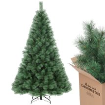 Salcar Künstlicher Weihnachtsbaum 210 Cm, Kiefer Tannenbaum (ø Ca. 122 Cm) Mit Metallständer, Schnellaufbau-klappsystem, Christbaum 2,1 M