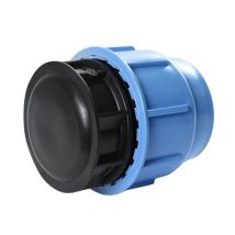 Tappo terminale a pressione D.32 mm – Polipropilene – Guarnizione NBR – Fissaggio a compressione – Pressione massima PN 16