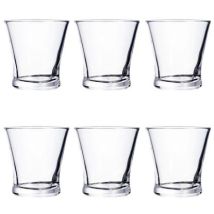 Set De Vasos Quid Lucia Transparente Vidrio 100 Ml Café (6 Unidades)