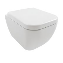 Hängetopf Komplett Glänzend - Hatria Bianca - Mit Toilettensitze - Accessorio: Senza Copri Wc