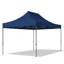 INTENT24 – Gazebo Plegable PREMIUM 3x4,5 m – Estructura Acero Resistente – Tela Poliéster Impermeable – Ideal para Eventos al Aire Libre