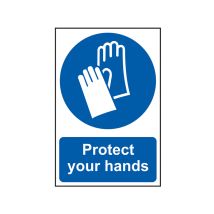 Scan – Safety Sign – Protect Your Hands – PVC – 200 x 300mm
