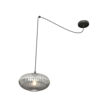 [gebraucht] Emibig Lighting Hängelampe Deckenleuchte Origo 30 Cm Rauchgrau Schwarz Dezentral B-ware