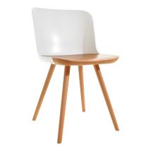Esszimmerstuhl Pärumm Jaunti 55x46,5x77,5 Cm Buchenholz Weiß