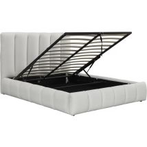 Palozi Sofa - Bett Aus Bouclé Mit Bettkasten Annie - 140 X 190 Cm - Weiß