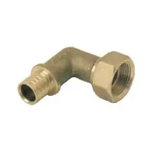 Rehau - 137773 Prisoner Nut Connection 90° Female 20x1,9-g3/4 Brass - Yellow