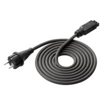 Solamagic S1 Anschlussleitung Schwarz Mit Hirschmann-kupplung Und Schuko Stecker 2,5/5/7,5/10 M S1-anschlusskabel Schwarz 7.5 M 9300045
