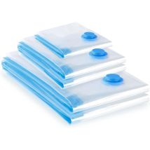 Lot De 5 Sac Sous Vide Vetement Aspirateur, (2l 80x60 + 2m 70x50 + 1s 60x40) Sac De Rangement Sous Vide Reutilisable, Housse De Rangement Sous Vide 