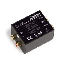 Convertitore da stereo a mono RCA – Ingressi 1 stereo ausiliario, 2 x RCA 4.700 Ω – Uscite 2 mono ausiliari, RCA – Risposta 20-20.000 Hz – FONESTAR