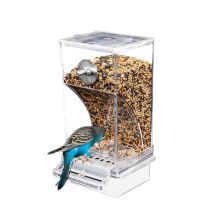 Automatic Bird Feeder, Splashproof Bird Feeder, Bird Cage Accessories, Feeding Container For Parakeets, Canaries, Cockatiels, Finches