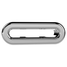 Chrome Oval Overflow Cover - Ovfl01u - Old London