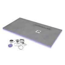 Jackon Insulation - Jackon Piatto Doccia Jackon Aqua Decentral 1200x900x40mm Con Scarico Orizzontale Libero (4512094 + 4512007)