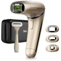 Epilatore A Luce Pulsata Silk'n 7 - Doppia Lampada Con Testa Rotante - 600.000 Flash - 3 Punte Per Zone