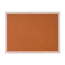 Bacheca in Sughero 60x90 cm – Struttura a doppio strato in sughero e cartone – Cornice in legno di pino