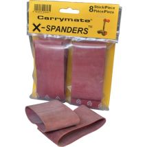 Carrymate - Gomma Di Ricambio X-spander Per Portatarga 8 Pezzi