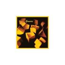 Album Cover Artwork Quadrata Genesis 1983 Warner Nero Giallo Arancione Forme Geometriche 3d