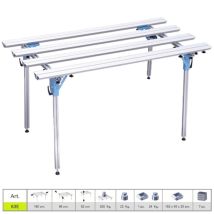 Sigma – Modular Aluminium Workbench for Large Format Tiles – 180 cm Length, 96 cm Width, 22 Kg Weight