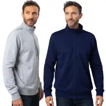 Felpa Da Lavoro Estiva Full Zip Prince Blue Navy 2xl
