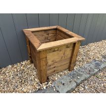 Charles Taylor Trading - Prestbury Raised Square Large Planter - Timber - L47.5 X W47.5 X H42 Cm