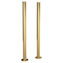 Old London - Brushed Brass 660mm X 40mm Freestanding Bath Tap Standpipes - Da811