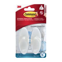 Command Glacé Wasserfeste Haken, Weiß, 1,3 Kg, 2er-pack Command