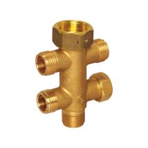 Flamco Distributeur Quintuple Dn15 Écrou-raccord G3/4 - 5 X G1/2 Mâle, M1390440
