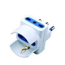 Adaptador Propart Pes1042-wp 3 Vías Bipasso Schuko