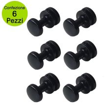 Multipack Da 3 Coppie Pika' Appendini Per Radiatori Liu' Classic Colore Nero