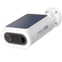 Aosu – Caméra De Surveillance Extérieure Wifi 4k 8mp – Alimentation Solaire Avec Panneau Intégré – Détection Ai Pour Personnes/animaux/voitures – 