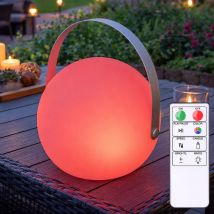 Lampada Sferica Arredo Giardino Dimmerabile Con Telecomando Lampada Cambia Colore Da Esterno Lampada Da Giardino Ricaricabile Effetto Candela, Da 