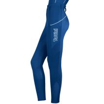 10 Anni, Blu Royal: Leggings Equitazione Bambina Modello Passiflora In Tessuto Tecnico Super Elasticizzato