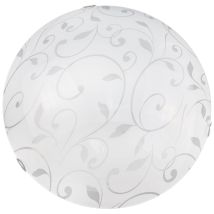 Lampada Plafoniera Lena – 2 Lampadine E27 – 40 cm – Vetro e Metallo – Illuminazione Moderna per Interni