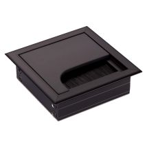 Cavo - Kabeldurchlass Kabeldose Eckig 80 X 80 Mm Schwarz Eloxiert