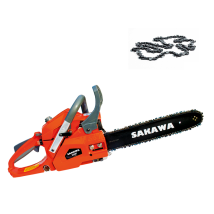 Sakawa – Motosega Scoppio leggera 38cc 14" – Potenza 1,7 cv, Peso 4,1 kg – Ideale per potatura alberi