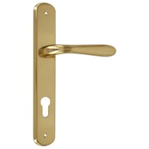 Maniglia Serie Goccia Con Placca In Lega Oro Lucido Quadro 8/fy Maniglie