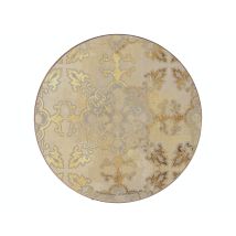 Creative Tops - Set De Untersetzer Mit Korkrücken De Kork, 4 Stück, 12 Cm, Design De Gold Prints, Rund, Gold/grau