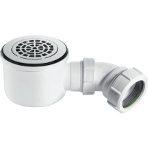 Mcalpine St90cpb-p-hp 90mm X 50mm Water Seal Shower Trap With 2" Universal Outlet High-flow High-performance Trap With Removable 110mm Flange.