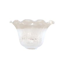Granada Paralume In Vetro Opaco 10x17cm Bocca Di 5cm