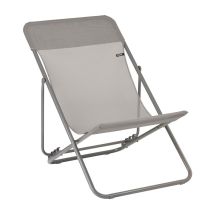 Lafuma Mobilier - Transat Jardin Pliable - Chilienne Multi-positions - Largeur 58cm - Maxi Transat - Batyline Iso - Marron Terre