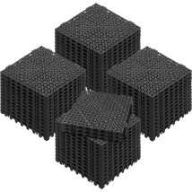 Mophorn Modular Interlocking Cushion, 55 Pack 30 X 30 Cm Drainage Mats, Soft Pvc Interlocking Floor Tiles, Non-slip Drainage Holes For Restroom, 