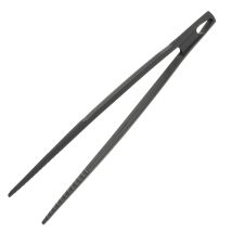 Pinze da cucina in nylon nero – 30 cm – Ideali per cucinare, servire e impiattare – Ustensili da cucina ORYX
