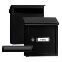 Arregui - V4034 Pack Bocacartas + Buzón Recogecartas De Acero Para Puertas O Verjas En El Exterior, Buzón Exterior, Bocacartas De Boca 23x3 Cm, Tamaño