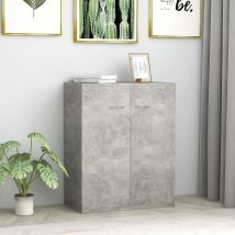 Sideboard Kommode Für Wohnzimmer Küche Betongrau 60x30x75 Cm Holzwerkstoff De90805