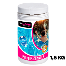 Llofer – 1.5KG polvere pH plus – Aumenta il tasso di pH e riequilibra l'acqua – Per valori di pH inferiori a 7