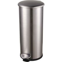 Raccoglitore Di Rifiuti Tretabfallsammler Helit "the Zinc" 30l D270xh623mm Va Argento