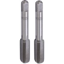 Pcs Straight Flute Tap, High Speed Steel Metric Hand Flute Tap, Standard Screw Tapping Tool M12x1.5