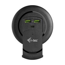 i-Tec USB-Ladegerät mit 3 Ports – Quick Charge 3.0 – 60W USB-C Stromversorgung – Ergonomisches Design – Sicheres Aufladen